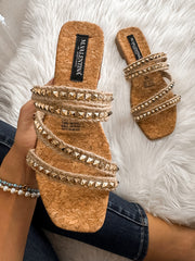 Malibu Glamour Yute Studs Sandals