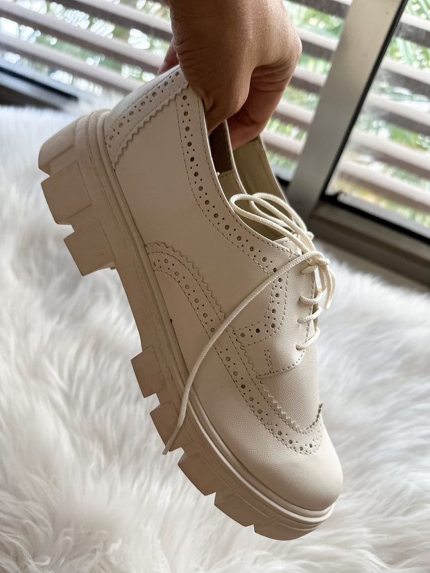 Boston Girl Ivory Loafers
