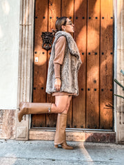 Valle Long Padlock Camel Boots