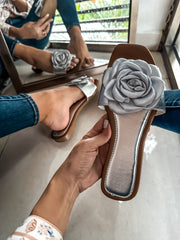 Aloha Rose Silver Sandals