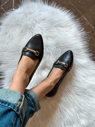 Corso Iron Black Flats