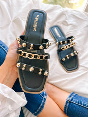 Salma Black Sandals