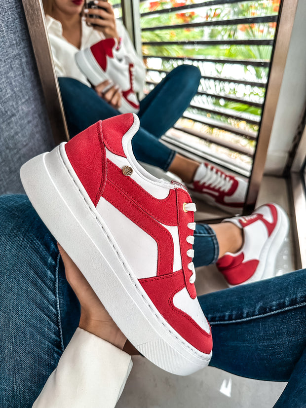 Vane Red Sneakers