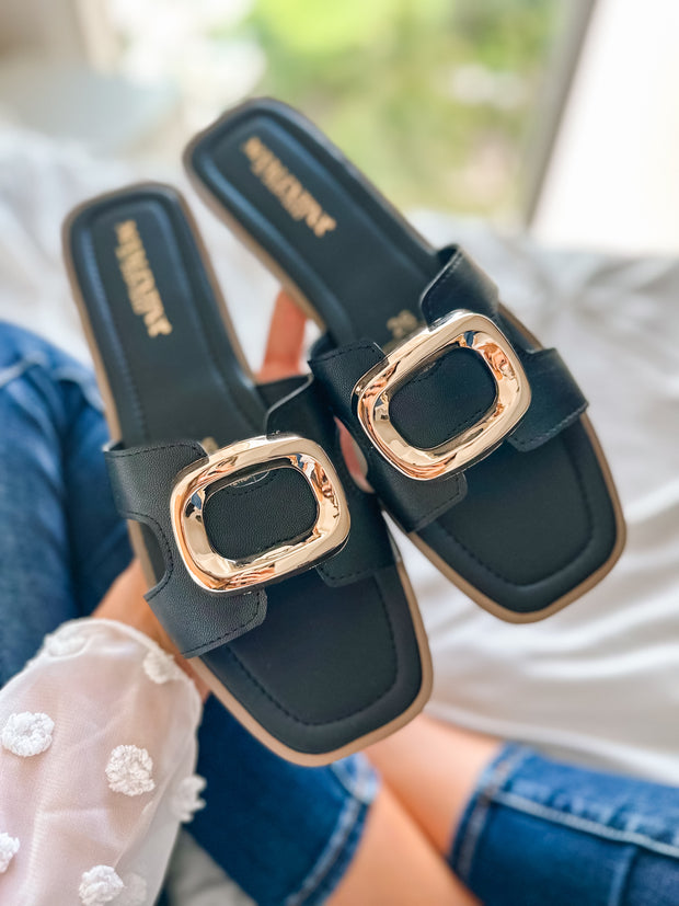 Naty Black Sandals