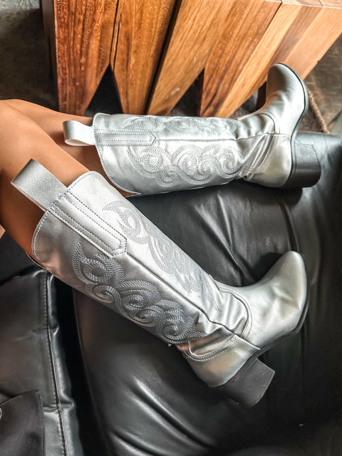 Edge Silver Boots