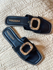 Naty Black Sandals