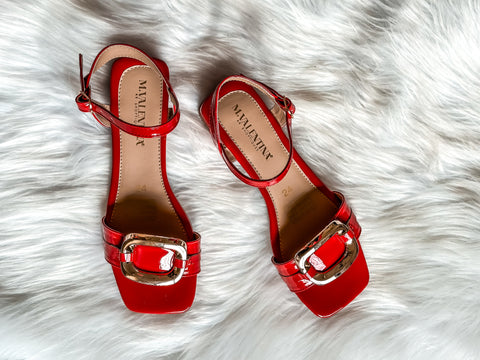 Antonella Sandals Heels Red