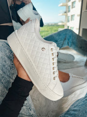 Reno Bold Square White Sneakers