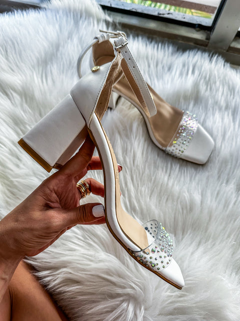 Bracelet Diamond Strap White Heels