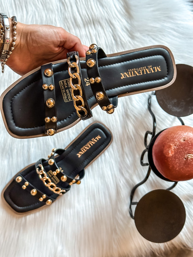 Salma Black Sandals