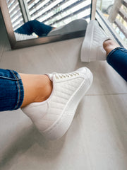 Reno Bold Square White Sneakers