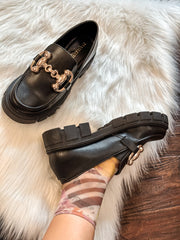 Iron Bulles Black Loafers