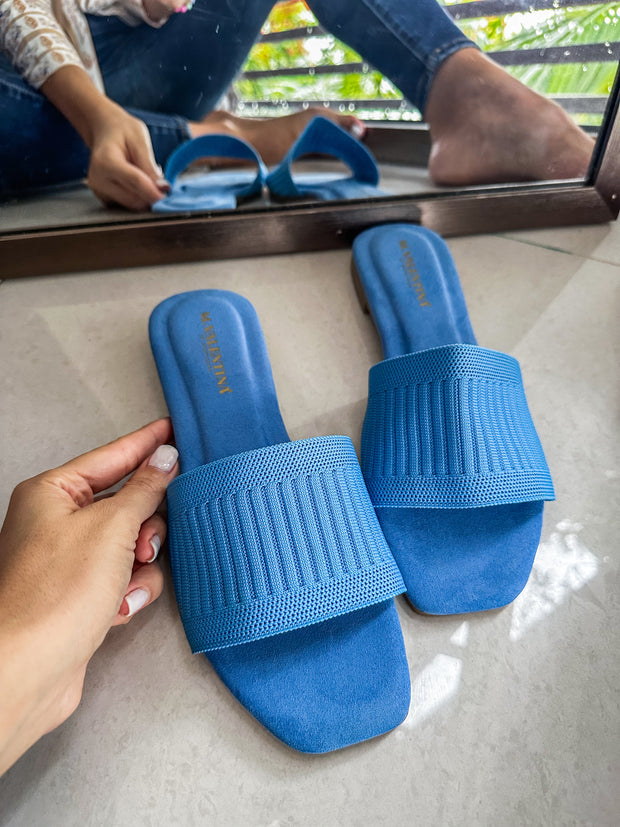 Aloha Fabric Blue Sky Sandals