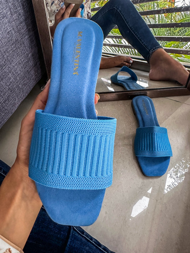 Aloha Fabric Blue Sky Sandals