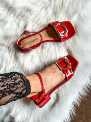 Antonella Sandals Heels Red