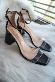 Bracelet Transparent Strap Black Heels