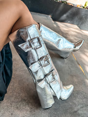 Hilton Silver Boots