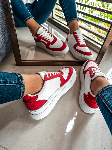 Vane Red Sneakers