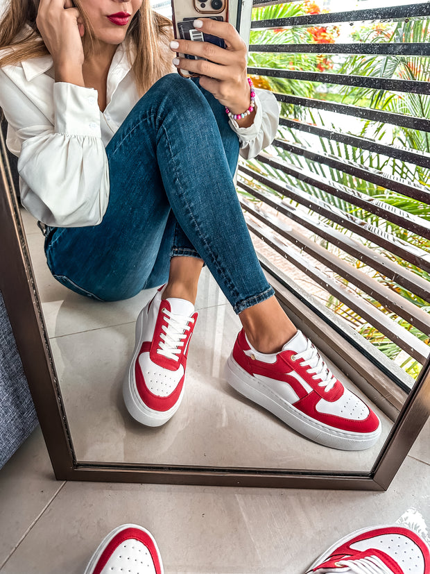 Vane Red Sneakers