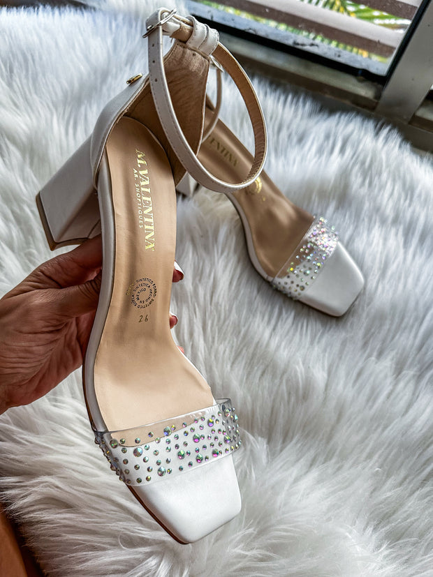 Bracelet Diamond Strap White Heels