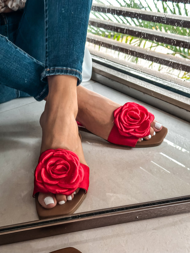 Aloha Rose Red Sandals
