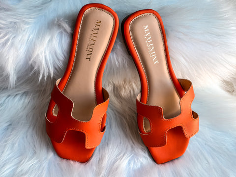 New Hera Orange Sandals