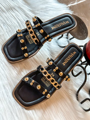 Salma Black Sandals