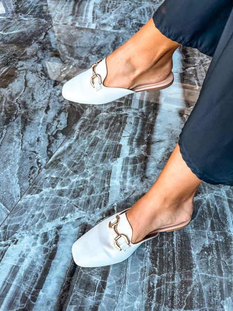 London Mules Ivory