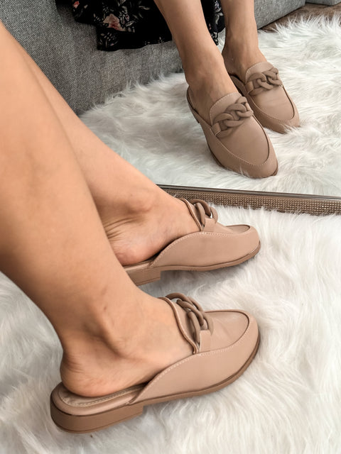 Columbia Nude Mules