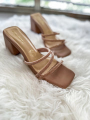 Rilleta Shiny Nude Heels