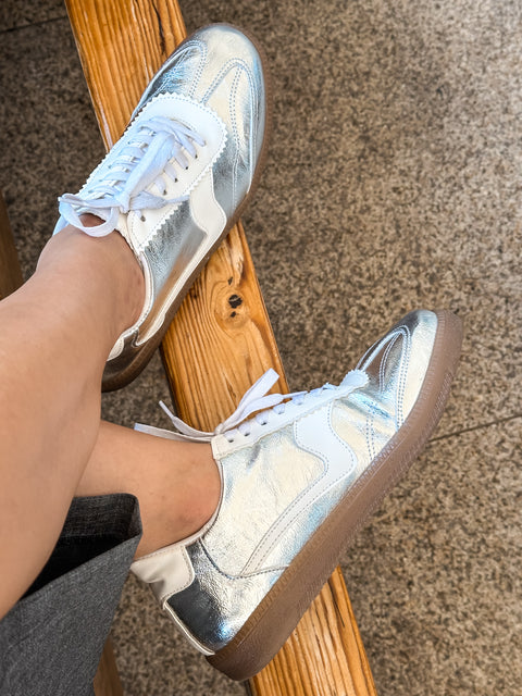 Zebra Silver Sneakers