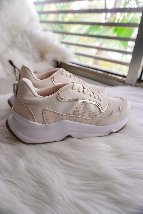 Mikaela Gold Sneakers