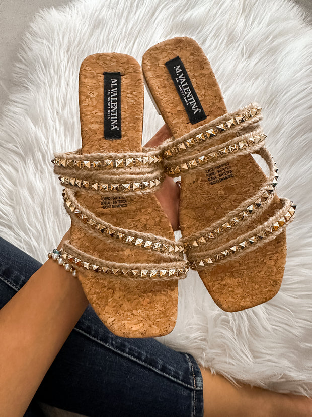 Malibu Glamour Yute Studs Sandals