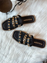 Salma Black Sandals