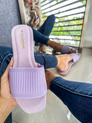 Aloha Fabric Purple Sandals
