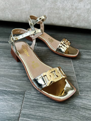 Kylie Office Luxury Gold Heels