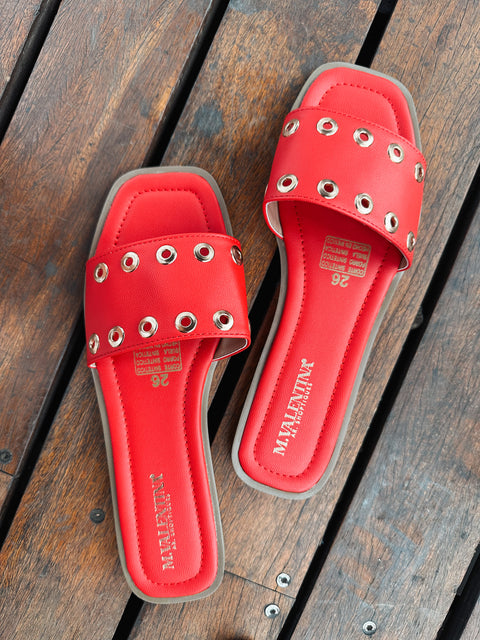 Laurent Red Sandals