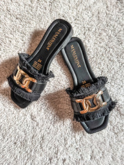 Isla Ina Black Sandals