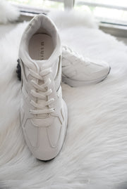 Bronx White & Silver Sneakers