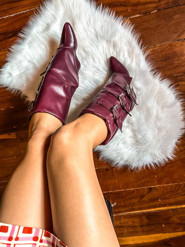 Hilton Burgundy Boots