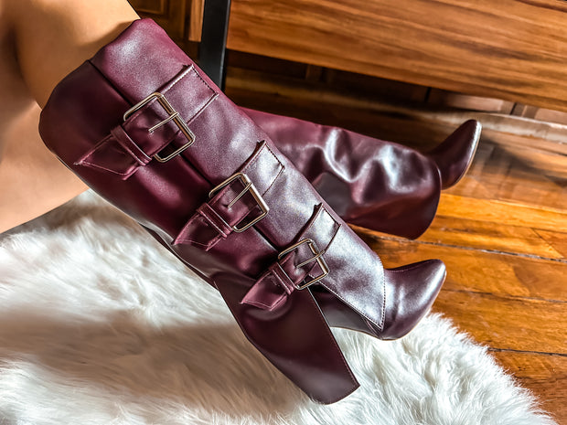 Hilton Burgundy Boots