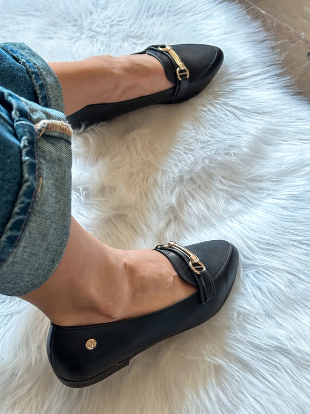 Corso Iron Black Flats