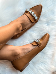 Gia Diamonds Sandalwood Flats