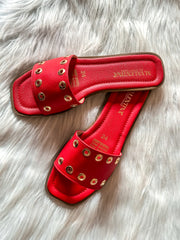 Laurent Red Sandals