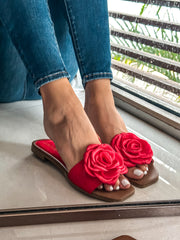 Aloha Rose Red Sandals