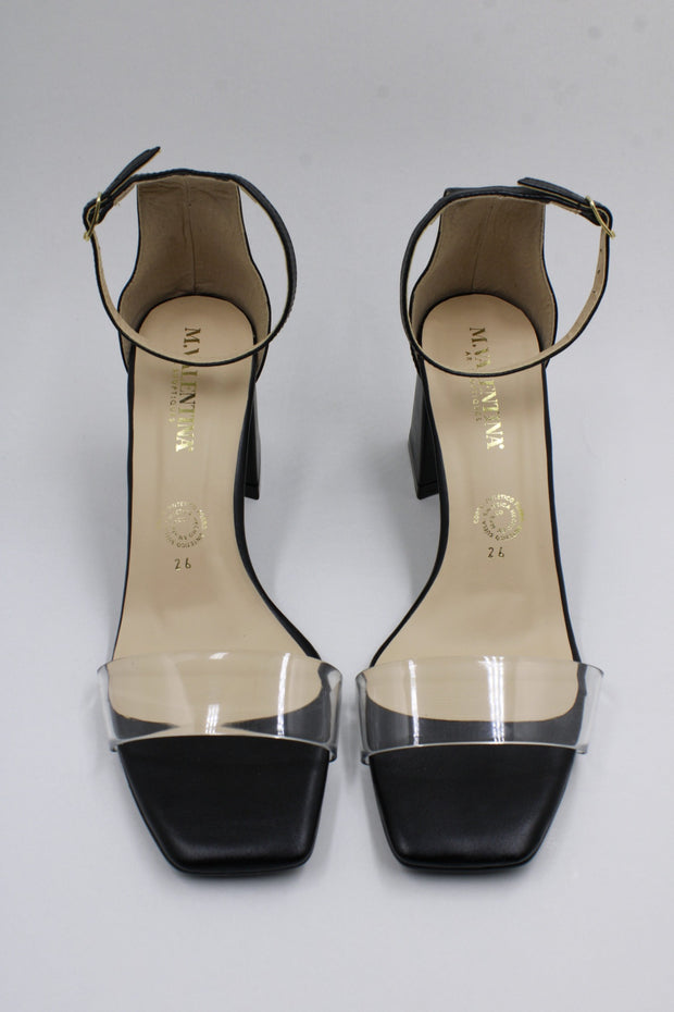 Bracelet Transparent Strap Black Heels