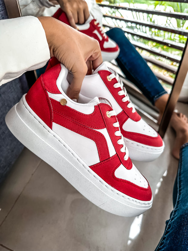 Vane Red Sneakers