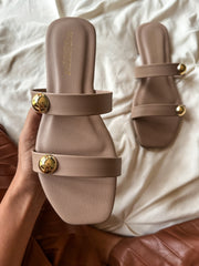 Malibu Pearl Nude Sandals