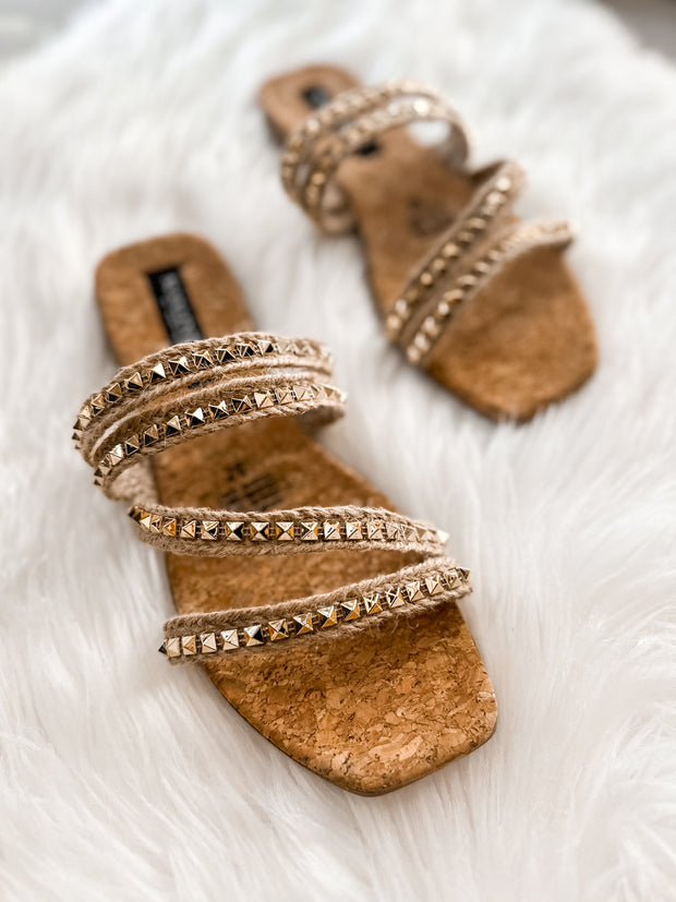 Malibu Glamour Yute Studs Sandals