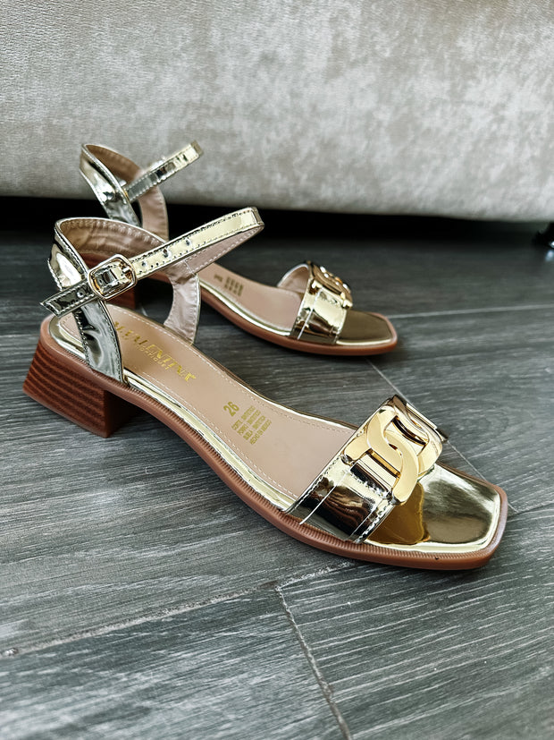 Kylie Office Luxury Gold Heels